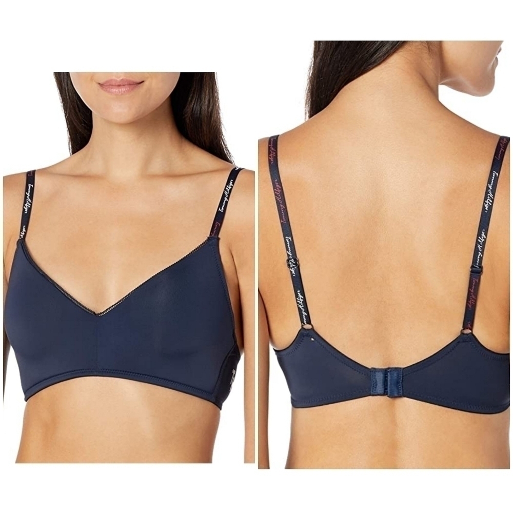 NEW, NWT, Tommy Hilfiger wire free padded bralette, Color Navy Blazer, S…